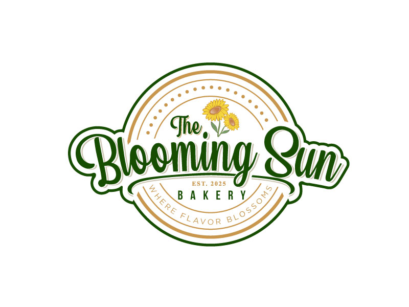 The Blooming Sun Bakery logo design by maze