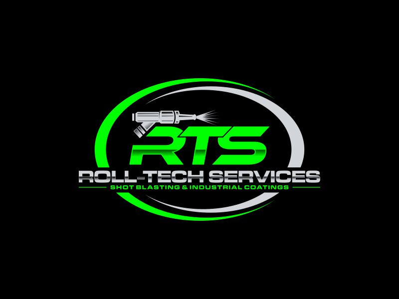 Roll-Tech Mobile Shot Blasting logo design by luckyprasetyo