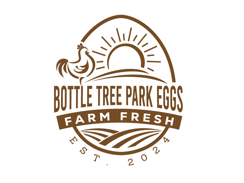 Bottle Tree Park Farm Fresh Eggs logo design by jaize