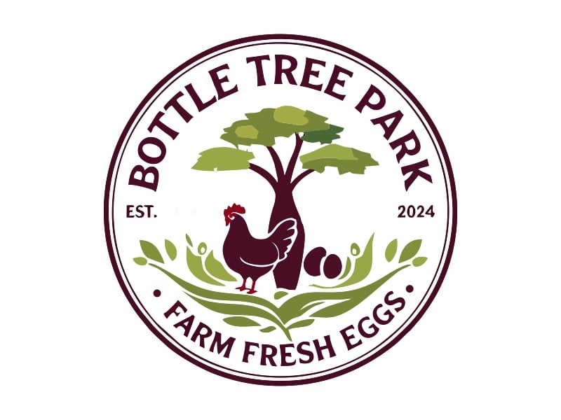 Bottle Tree Park Farm Fresh Eggs logo design by ruki