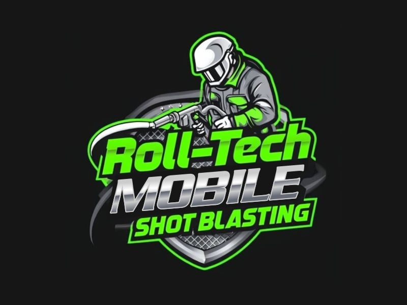 Roll-Tech Mobile Shot Blasting logo design by ruki