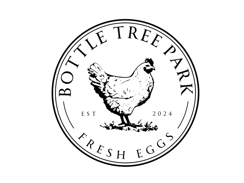 Bottle Tree Park Farm Fresh Eggs logo design by senja03