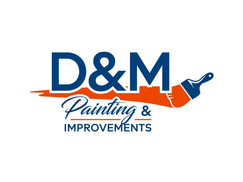 D & M Painting & Improvements logo design by ingepro