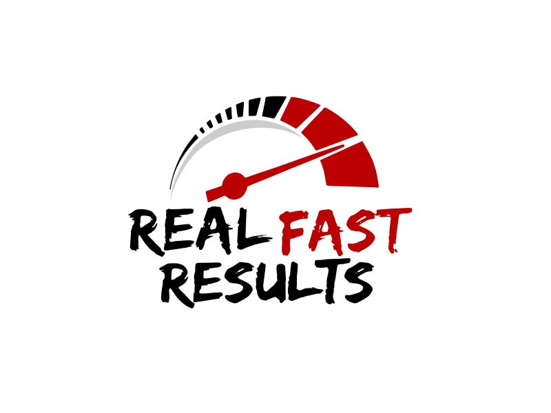 REAL FAST RESULTS logo design by M J