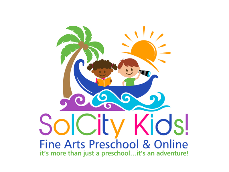 SolCity Kids! Fine Arts Preschool & Online logo design by ingepro