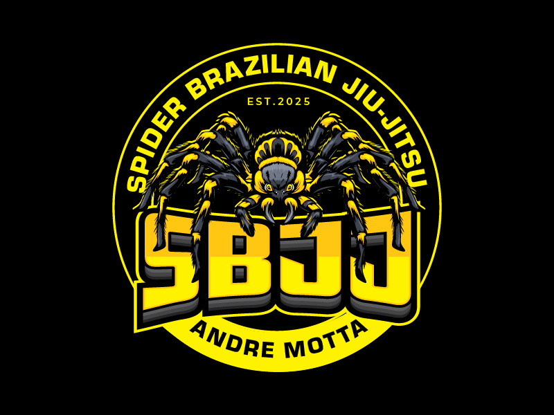 SPIDER BRAZILIAN JIU-JITSU, ANDRE MOTTA logo design by DreamLogoDesign