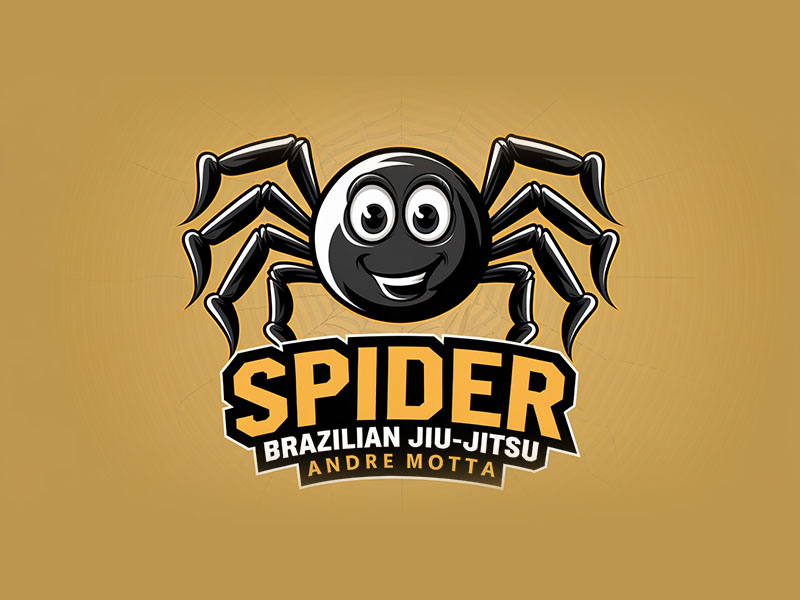 SPIDER BRAZILIAN JIU-JITSU, ANDRE MOTTA logo design by IamSoya