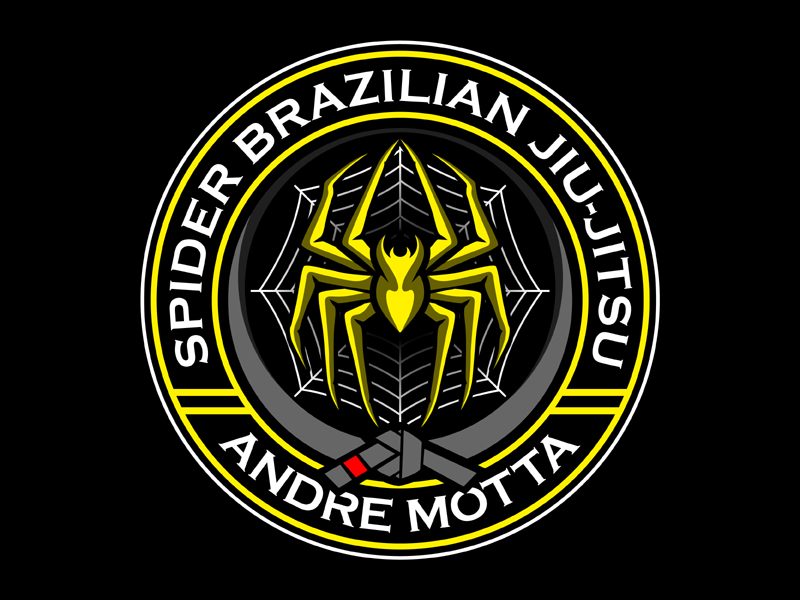 SPIDER BRAZILIAN JIU-JITSU, ANDRE MOTTA logo design by MAXR