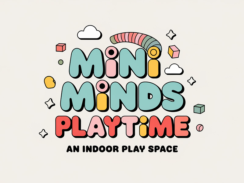 Mini Minds Playground               An indoor play space logo design by IamSoya