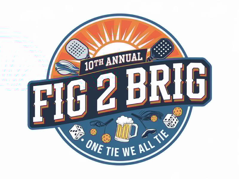 10th Annual Fig 2 Brig logo design by pixalrahul