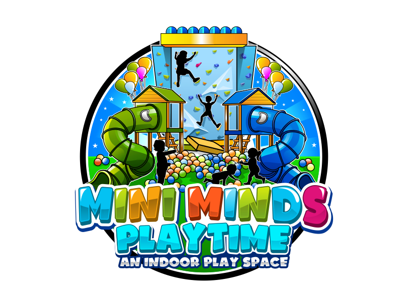Mini Minds Playground               An indoor play space logo design by Yulioart