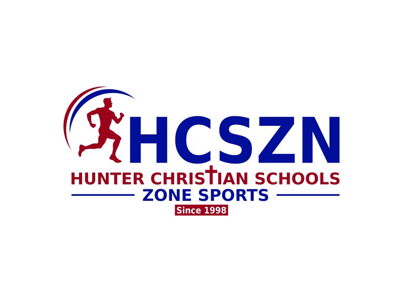 Hunter Christian Schools - Zone Sports logo design by luckyprasetyo