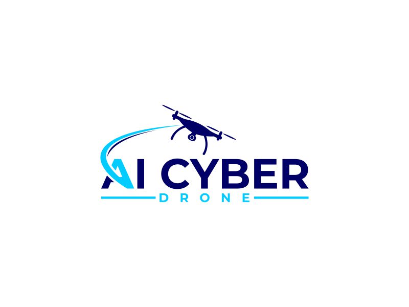 AI Cyber Drone logo design by luckyprasetyo