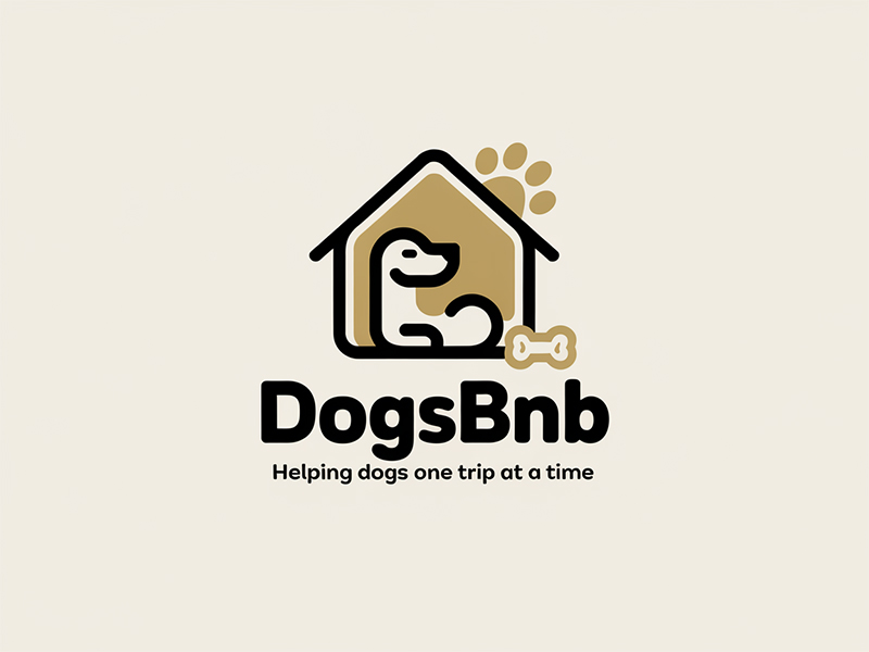 DogsBnB logo design by IamSoya