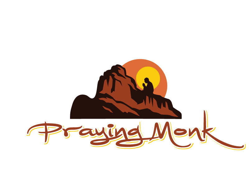 The Praying Monk logo design by tec343