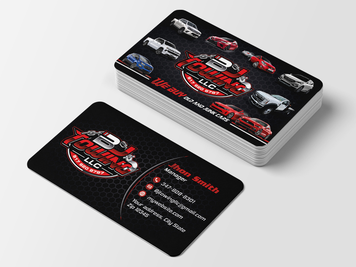 BJ Towing ,LLc logo design by Herquis