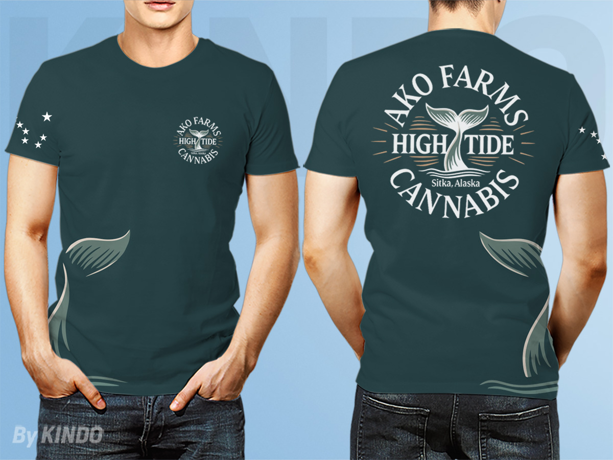 AKO FARMS  HIGH TIDE CANNABIS logo design by Kindo