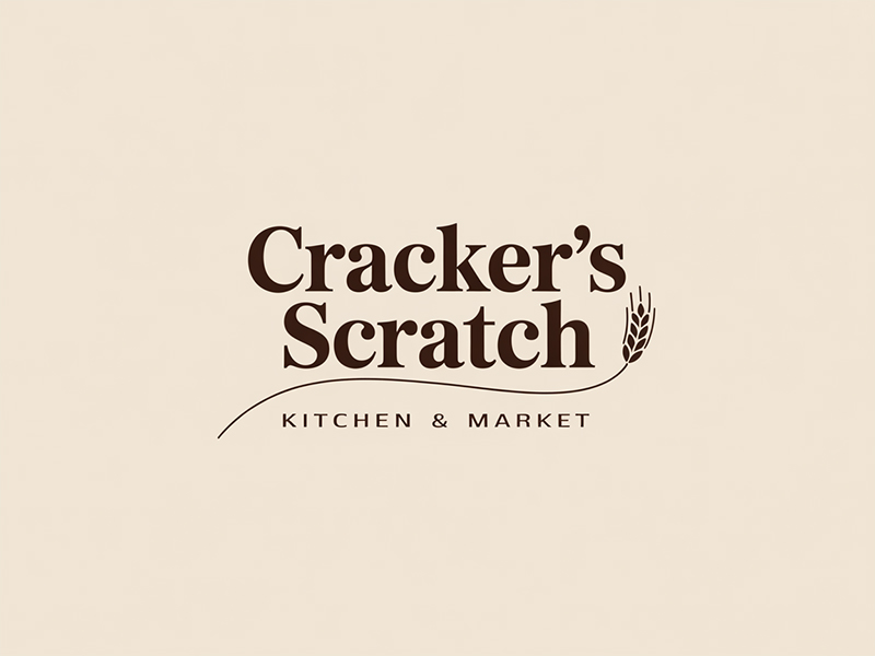 Cracker's Scratch Kitchen & Market logo design by IamSoya