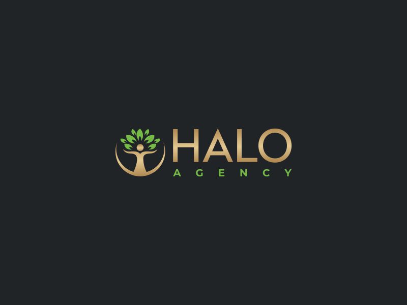 Halo Agency logo design by luckyprasetyo