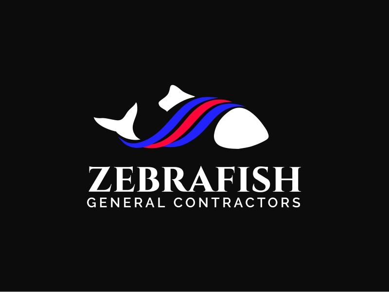 Zebrafish General Contractors Logo Design