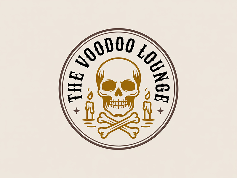 The Voodoo Lounge logo design by IamSoya