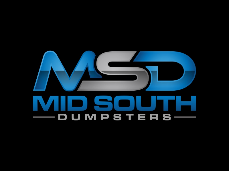 MID SOUTH DUMPSTERS logo design by josephira
