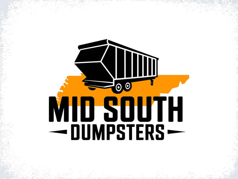 MID SOUTH DUMPSTERS logo design by IamSoya