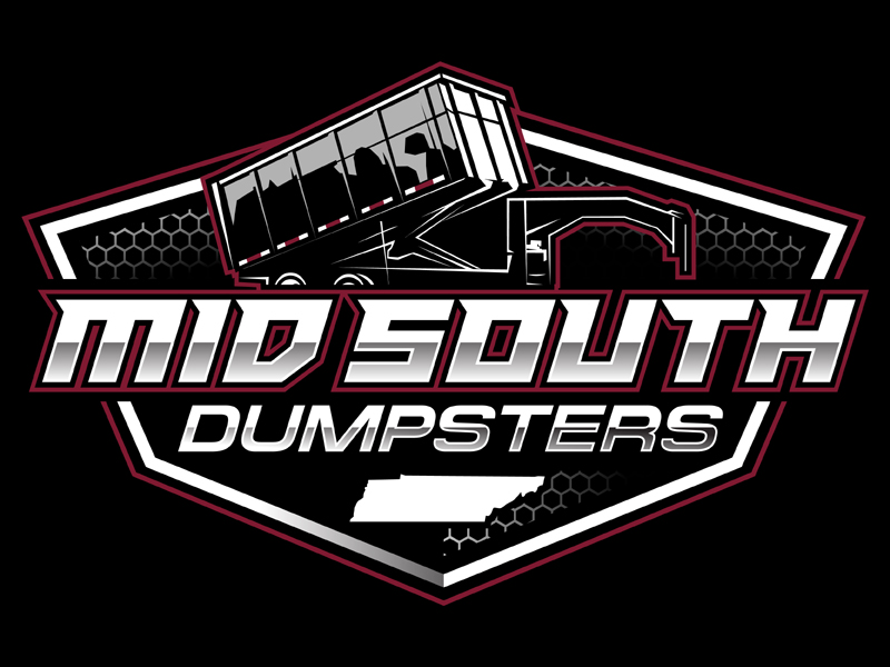 MID SOUTH DUMPSTERS logo design by MAXR