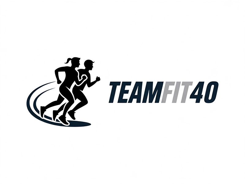 TeamFit40 logo design by IamSoya