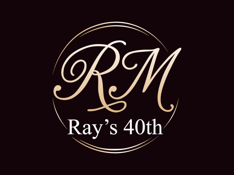 Ray’s 40th logo design by Suvendu