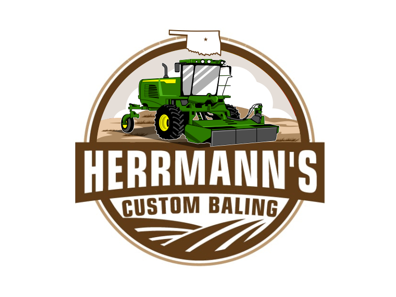 Herrmann’s Custom Baling logo design by Yulioart