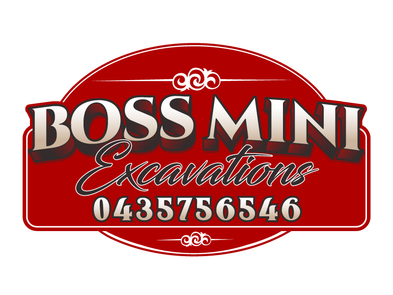 Boss Mini Excavations Logo Design